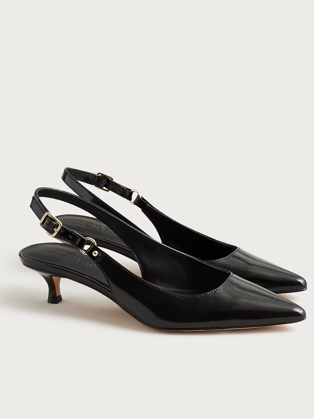 Jcrew Robin Slingback Heels In Spazzolato Leather 8.5 Nwt